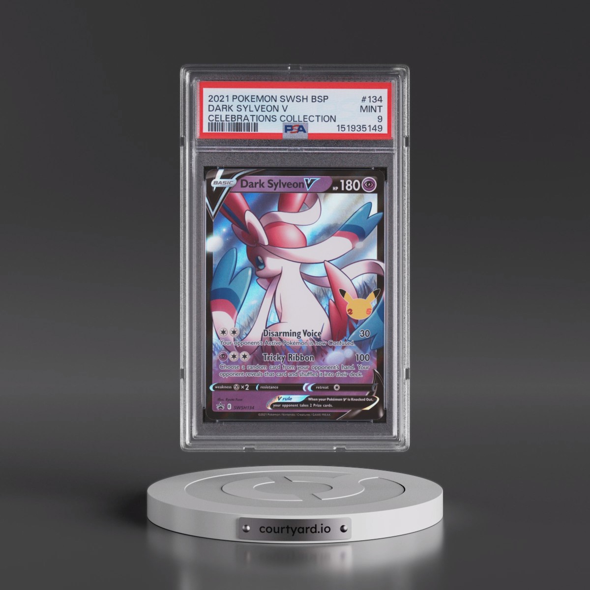 2021 Dark Sylveon V - Pokémon Pokémon Swsh Black Star Promo PSA 9 MINT
